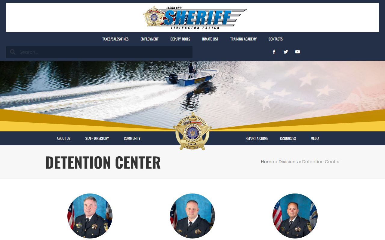 Livingston Parish County inmate records detention mail rules